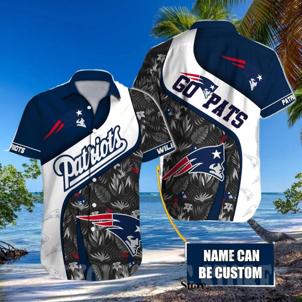 Custom New England Patriots NFL For Fan 3D Hawaiian Shirt, NFL Hawaiian Shirt Moonbestprint