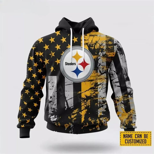 Custom Pittsburgh Team Steelerss 3D Hoodie, NFL Hoodie Moonbestprint