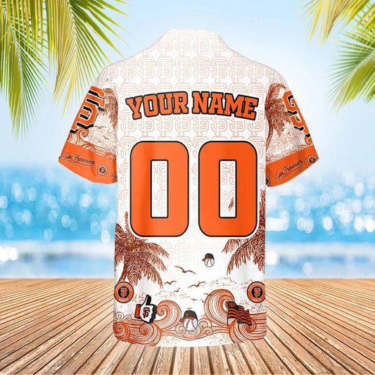 Custom San Francisco Giants Hawaiian Shirt, SF Giants Aloha Shirt, MLB Hawaiian Shirt Moonbestprint