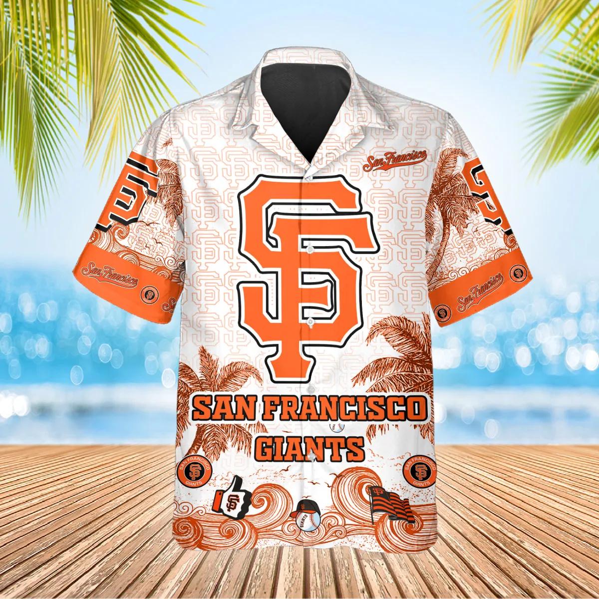 Custom San Francisco Giants Hawaiian Shirt, SF Giants Aloha Shirt, MLB Hawaiian Shirt Moonbestprint