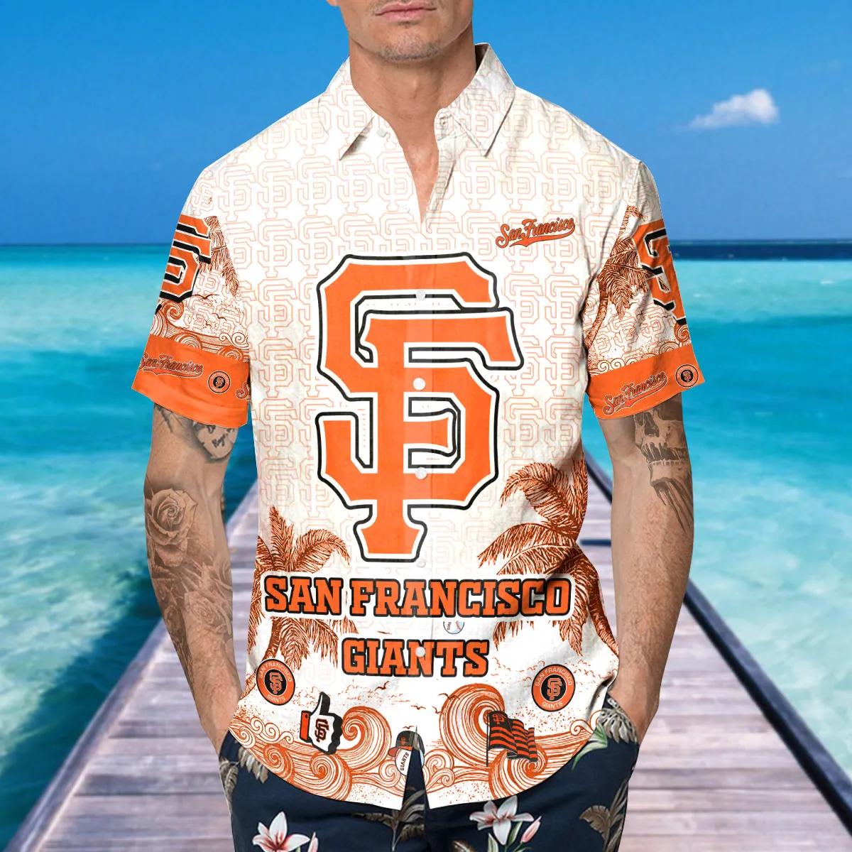 Custom San Francisco Giants Hawaiian Shirt, SF Giants Aloha Shirt, MLB Hawaiian Shirt Moonbestprint