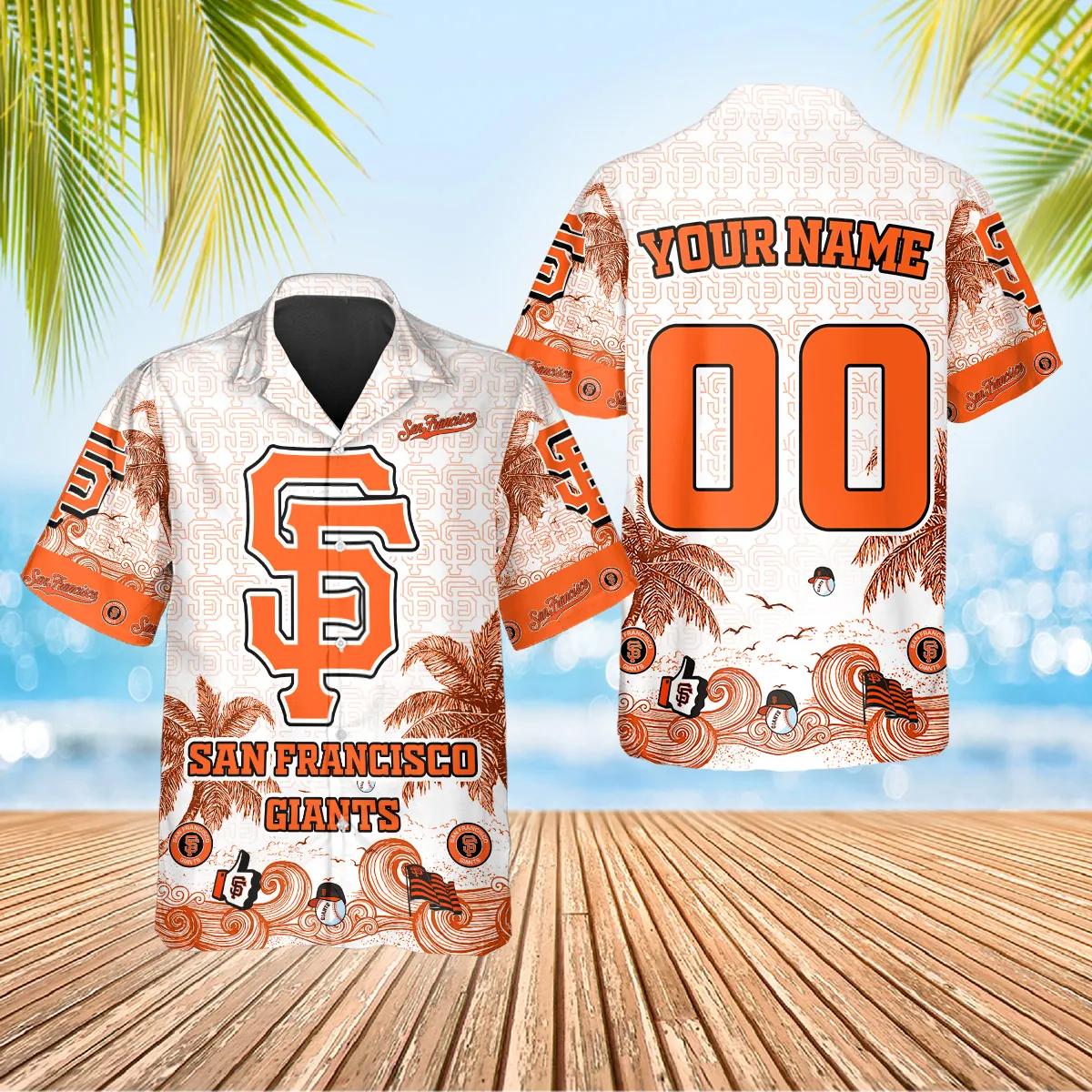 Custom San Francisco Giants Hawaiian Shirt, SF Giants Aloha Shirt, MLB Hawaiian Shirt Moonbestprint
