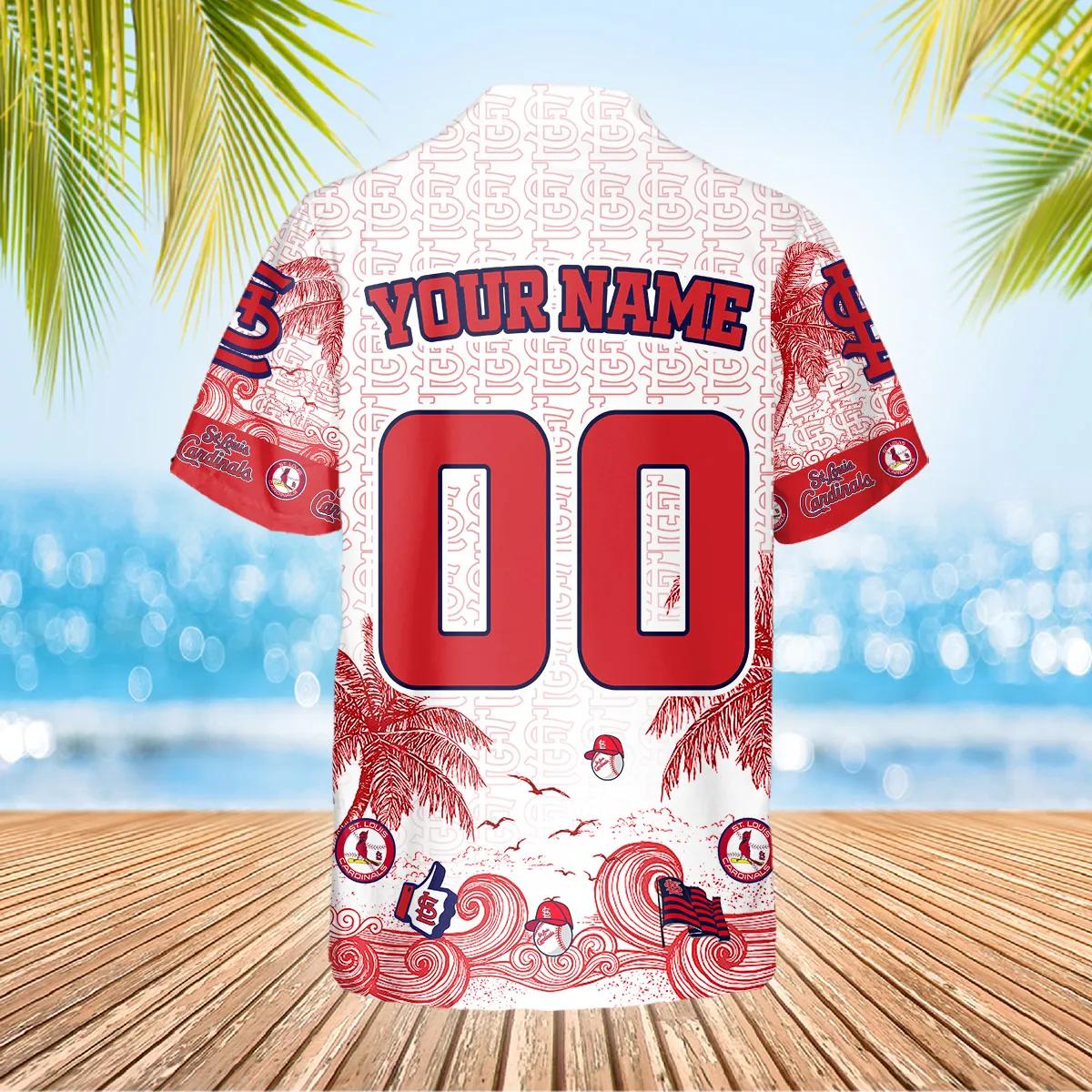 Custom St. Louis Cardinals Hawaiian Shirt, St. Louis Cardinals Aloha Shirt, MLB Hawaiian Shirt Moonbestprint