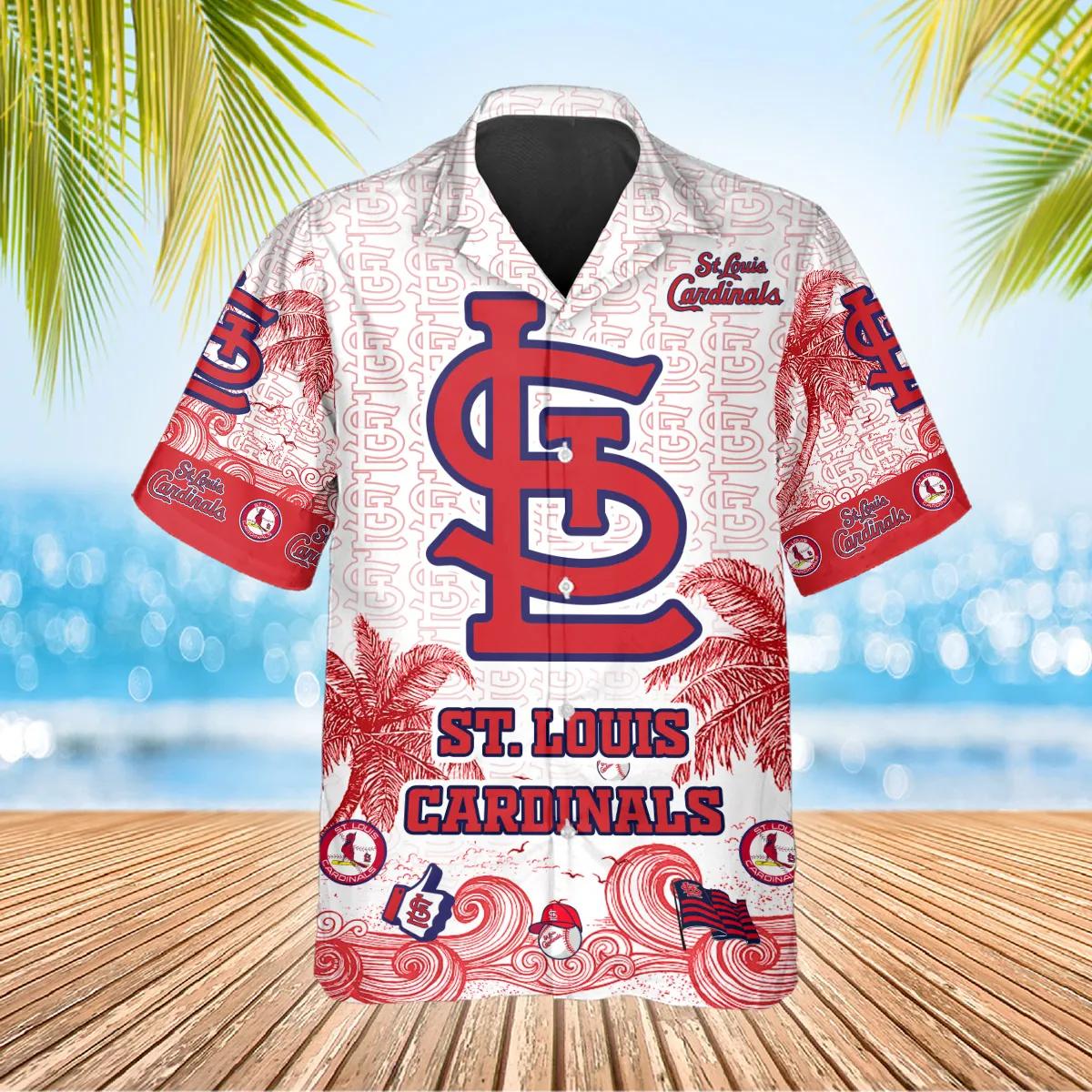 Custom St. Louis Cardinals Hawaiian Shirt, St. Louis Cardinals Aloha Shirt, MLB Hawaiian Shirt Moonbestprint