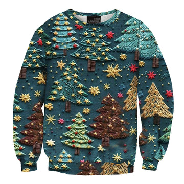 Cute Christmas Night Printed Ugly Christmas Sweater - Moonbestprint