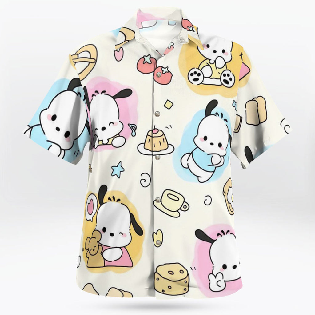 Cute Pochacco Hawaiian Shirt – Moonbestprint