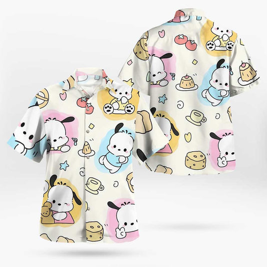 Cute Pochacco Hawaiian Shirt – Moonbestprint