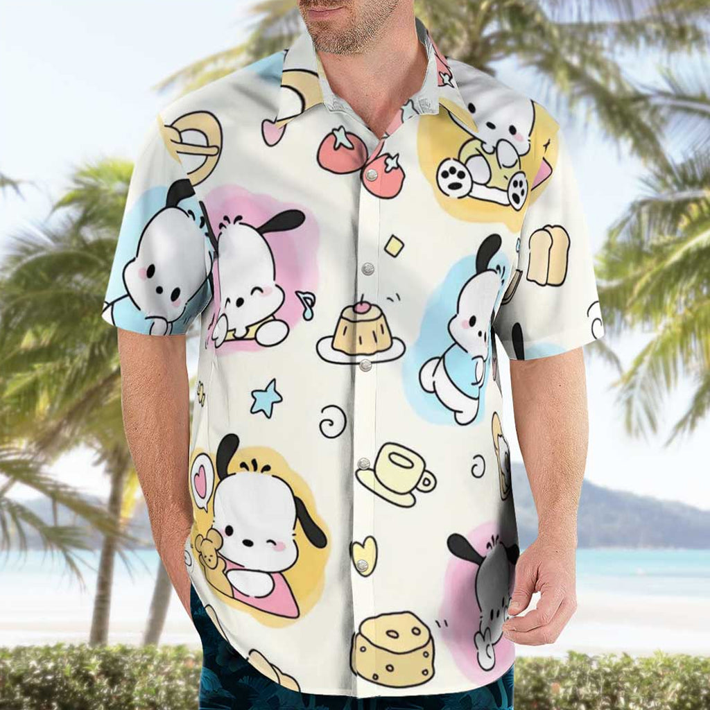 Cute Pochacco Hawaiian Shirt – Moonbestprint