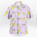 Cute Pokemon Button-Up Hawaiian Shirt Mini Print Design – Moonbestprint