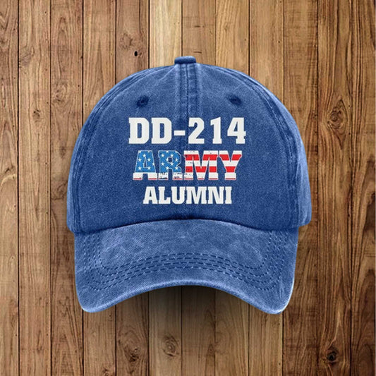 DD 214 Army Alumni America Hat -Moonbestprint