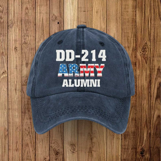 DD 214 Army Alumni America Hat -Moonbestprint