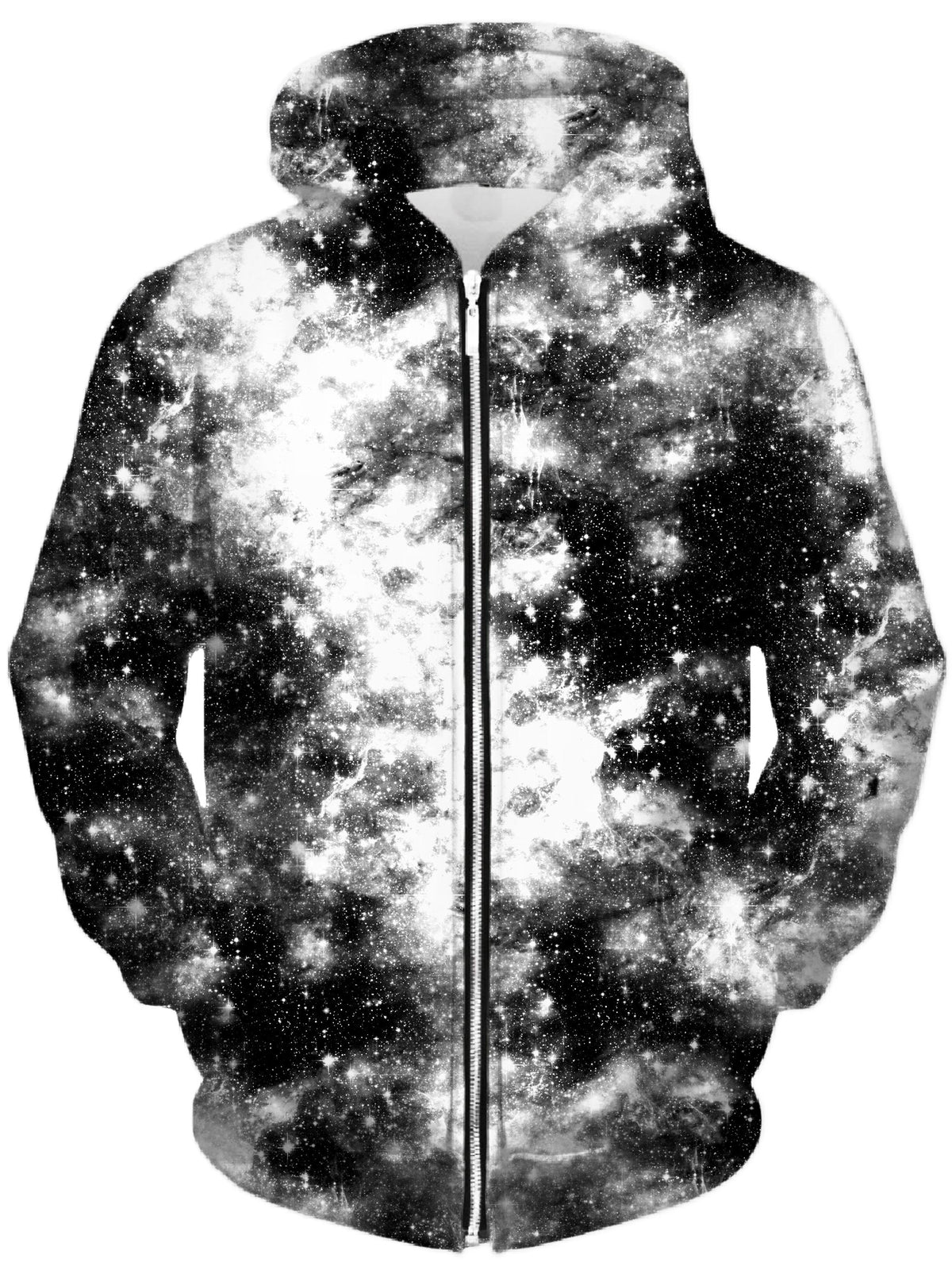 Deep Dark Galaxy Unisex Zip-Up Hoodie -Moonbestprint