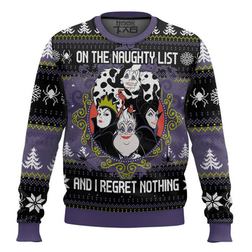 Disney Villains On The Naughty List Ugly Sweater – Moonbestprint