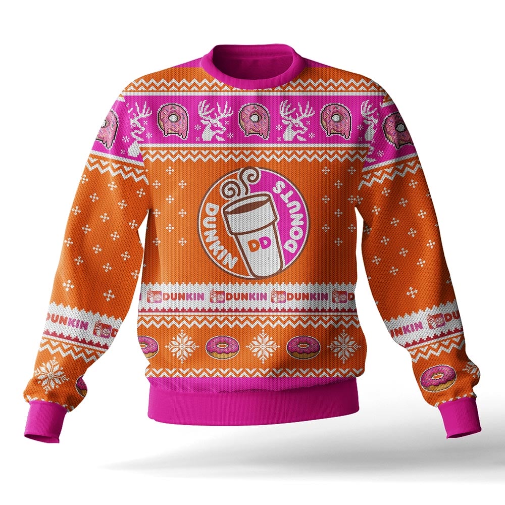 Dunkin' (formerly Dunkin' Donuts) Ugly Sweater – Moonbestprint
