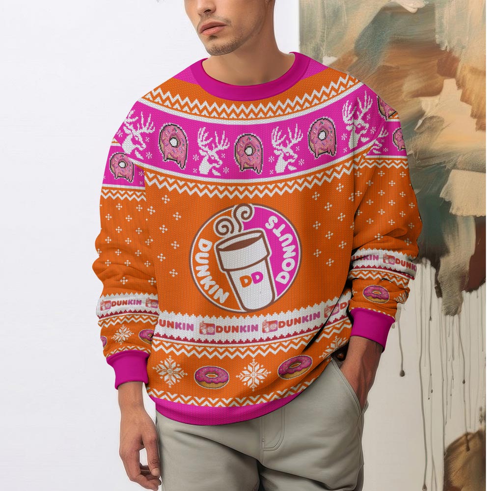 Dunkin' (formerly Dunkin' Donuts) Ugly Sweater – Moonbestprint