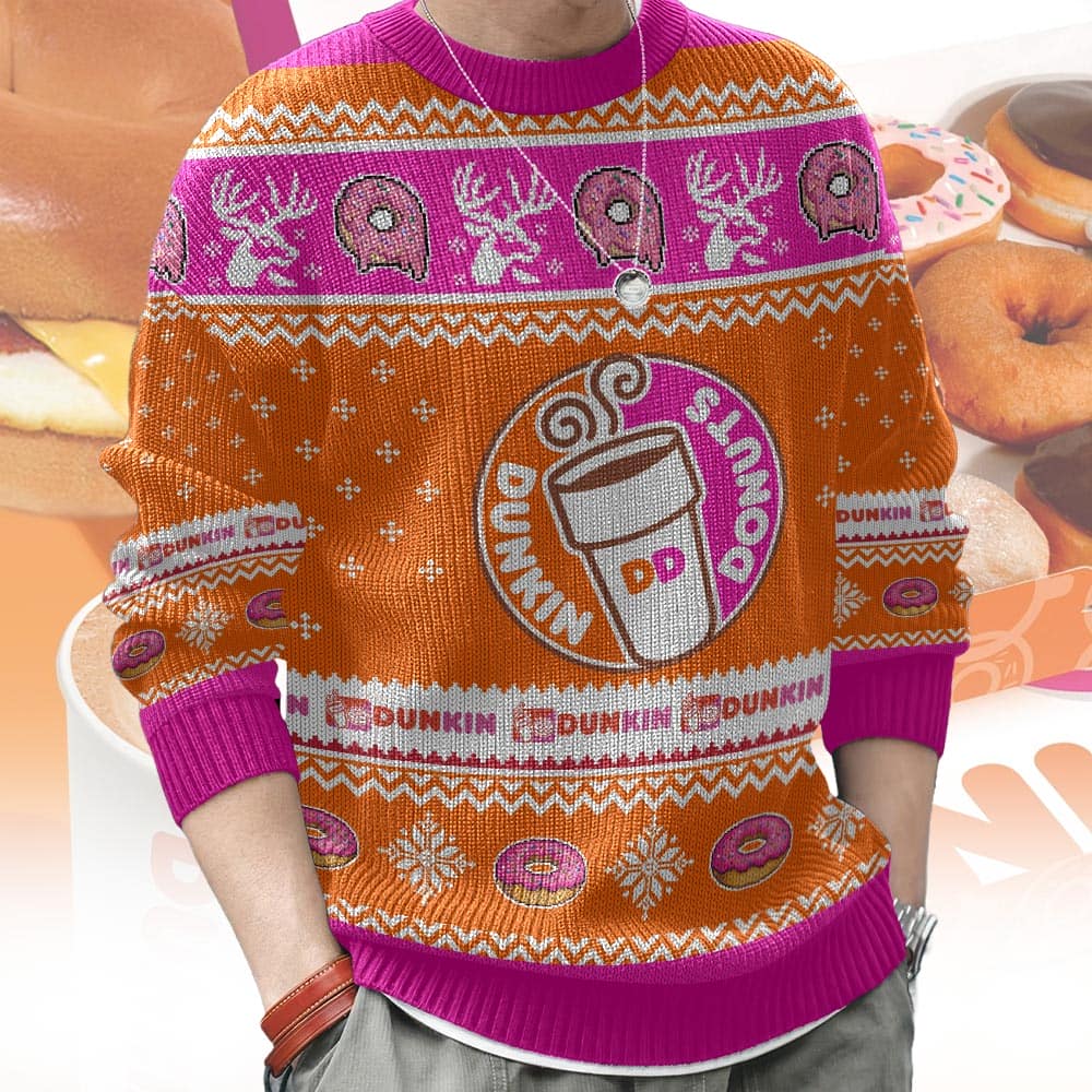Dunkin' (formerly Dunkin' Donuts) Ugly Sweater – Moonbestprint