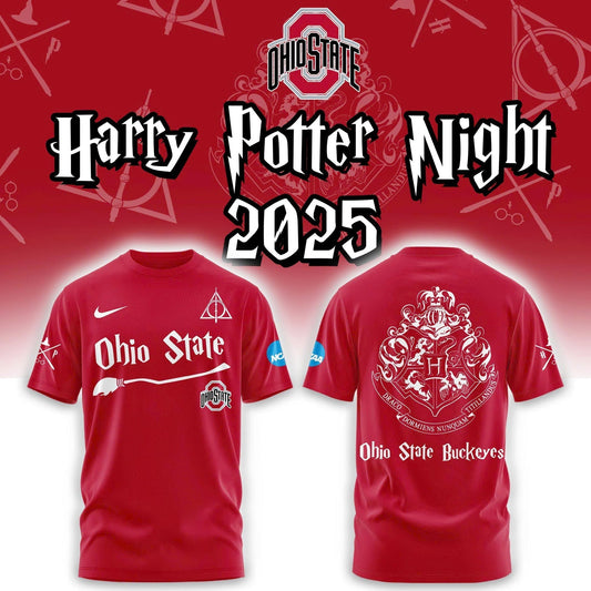 Limited Edition Ohio State Buckeyes x Harry Potter 2025 T-Shirt Combo Moonbestprint