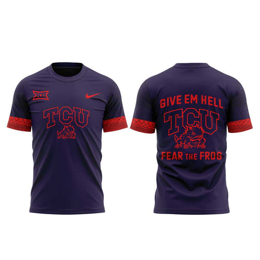 TCU Give em Hell, Fear the Frog Combo Shirt | TY89 Moonbestprint