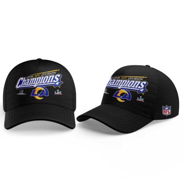 Los Angeles Rams 2026 NFC Division Champions Black Shirt | EJ78 Moonbestprint