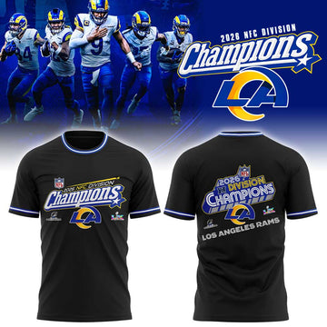 Los Angeles Rams 2026 NFC Division Champions Black Shirt | EJ78 Moonbestprint