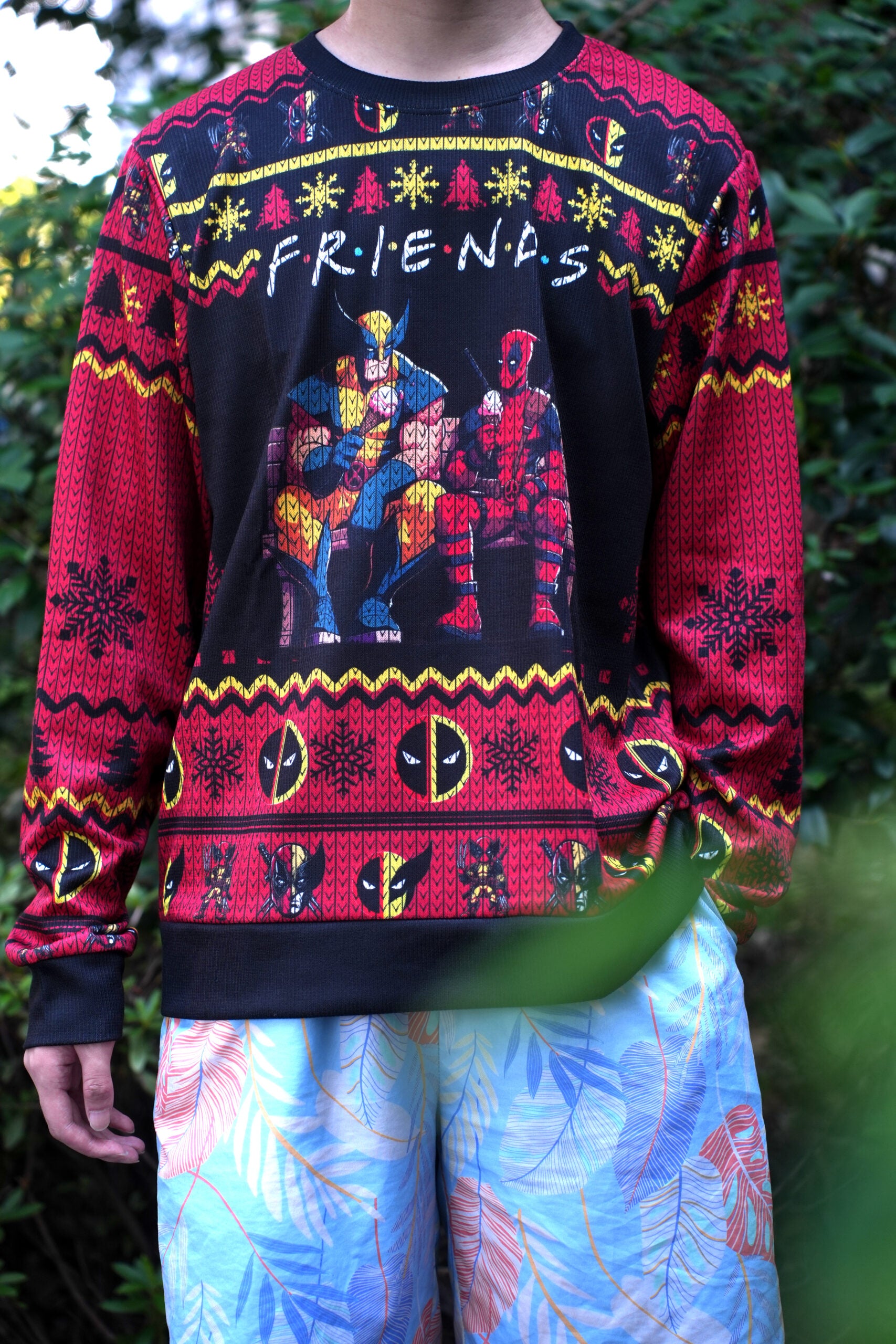 F.R.I.E.N.D.S Deadpool Wolverine Ugly Sweater – Moonbestprint