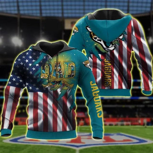 Dad Jacksonville Jaguars For Gift Father is Day 3D Hoodie, NFL Hoodie Moonbestprint