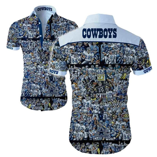 Dallas Cowboys All Legends Player Hawaiian Shirt - Moonbestprint