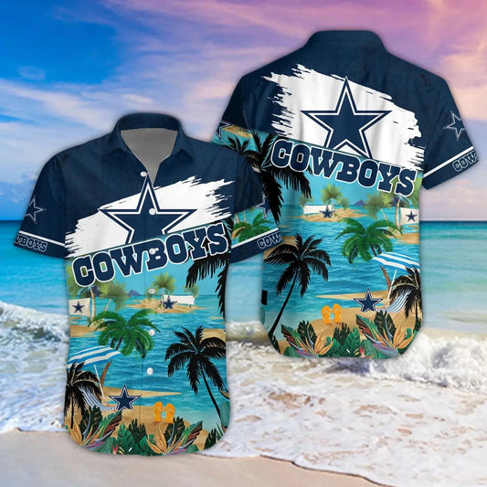 Dallas Cowboys Aloha Shirt, NFL Hawaiian Shirt Moonbestprint