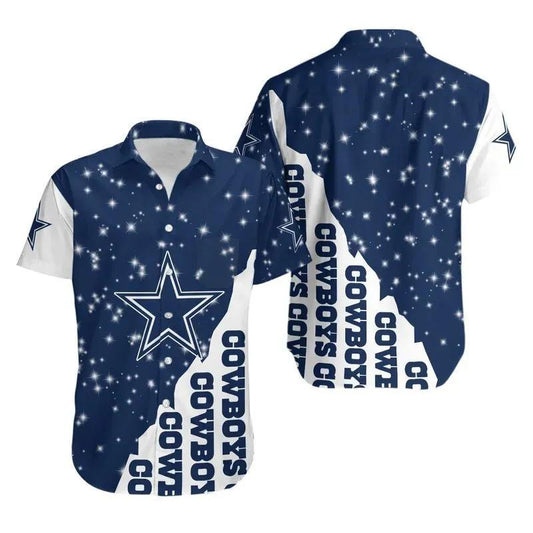 Dallas Cowboys Bling Bling Hawaii Shirt Summer Collection, NFL Hawaiian Shirt Moonbestprint
