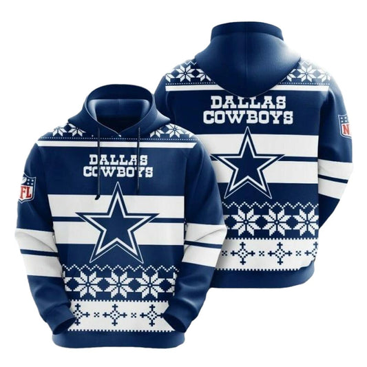 Dallas Cowboys Christmas AOP Hoodie - Moonbestprint