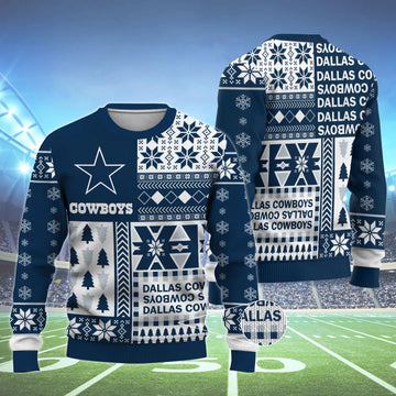 Dallas Cowboys Christmas Sweater, NFL Christmas Sweater Moonbestprint