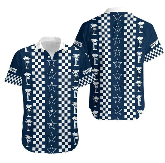 Dallas Cowboys Coconut Trees Hawaii Shirt Summer Collection, NFL Hawaiian Shirt Moonbestprint