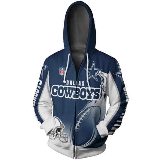Dallas Cowboys Cute Flame Balls Graphic Gift For Men AOP Hoodie - Moonbestprint