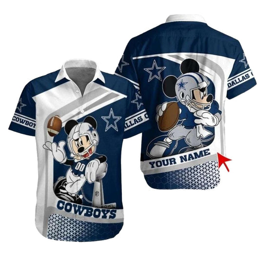 Dallas Cowboys Field Goal Mickey Hawaiian Shirt - Moonbestprint