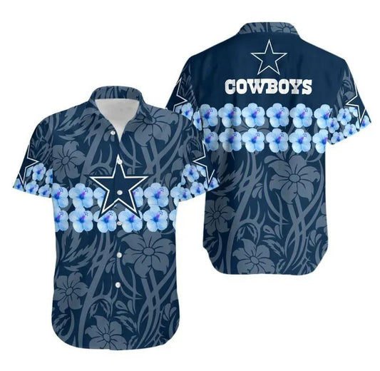 Dallas Cowboys Flower And Hawaii Shirt Summer Collection, NFL Hawaiian Shirt Moonbestprint