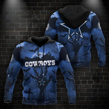 Dallas Cowboys Halloween NFL 3D Hoodie, NFL Hoodie Moonbestprint