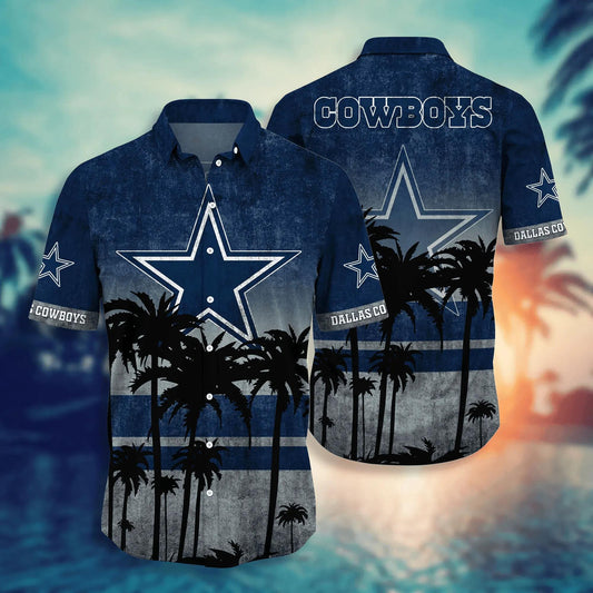Dallas Cowboys Hawaii Shirt Short Style Hot Trending Summer, NFL Hawaiian Shirt Moonbestprint