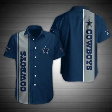 Dallas Cowboys Hawaiian Shirt Star Blue, NFL Hawaiian Shirt Moonbestprint