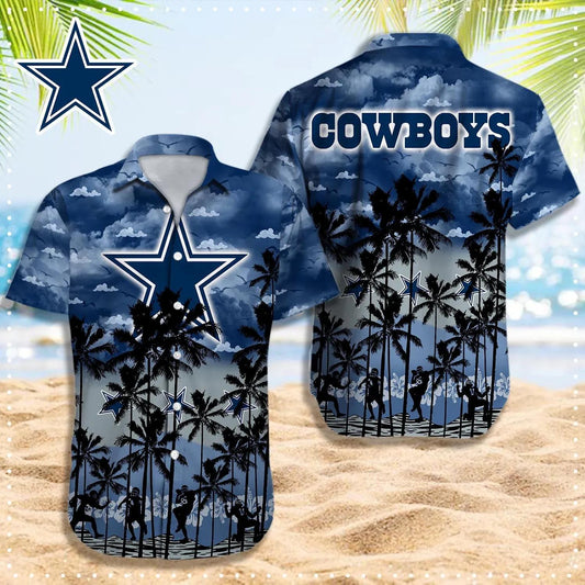 Dallas Cowboys Hawaiian Shirt, NFL Hawaiian Shirt Moonbestprint