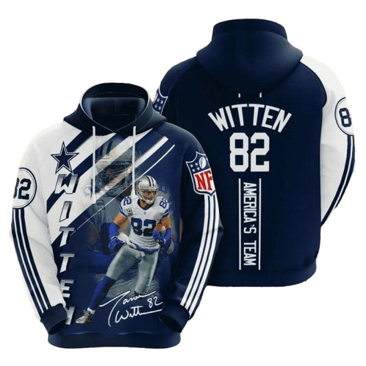 Dallas Cowboys Jason Witten 82 AOP Hoodie - Moonbestprint