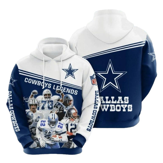 Dallas Cowboys Legends AOP Hoodie - Moonbestprint