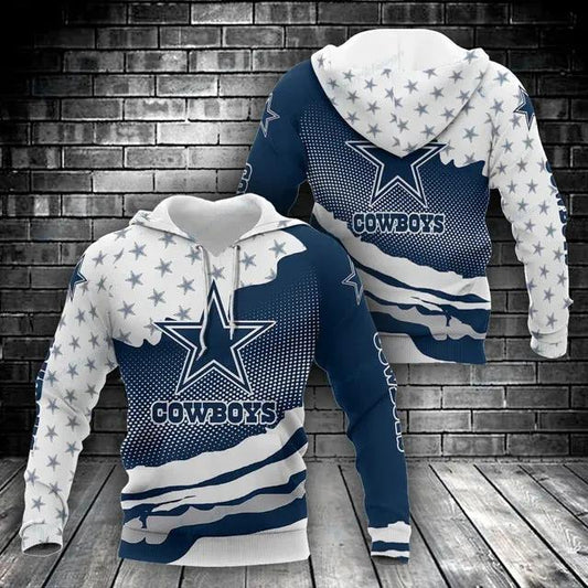 Dallas Cowboys NFL 3D Hoodie 2, NFL Hoodie Moonbestprint