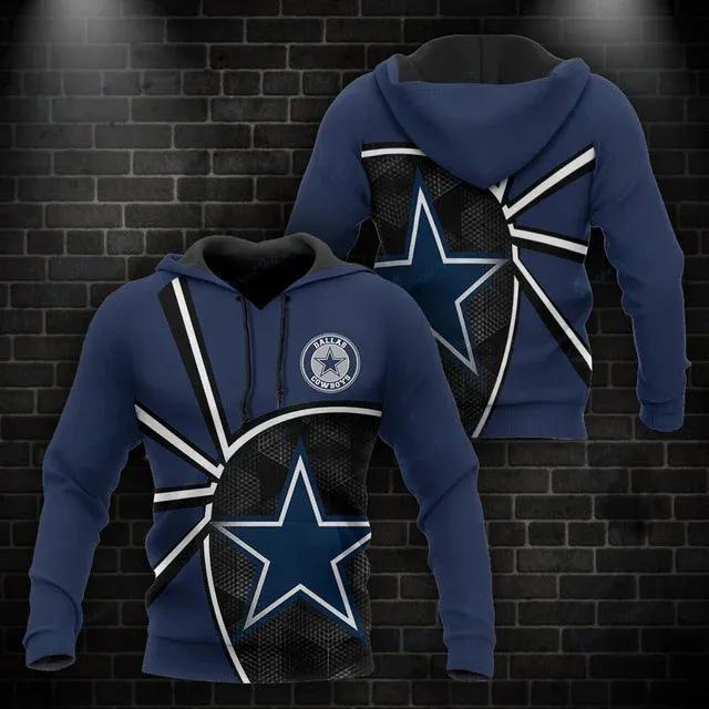 Dallas Cowboys NFL 3D Hoodie 3, NFL Hoodie Moonbestprint
