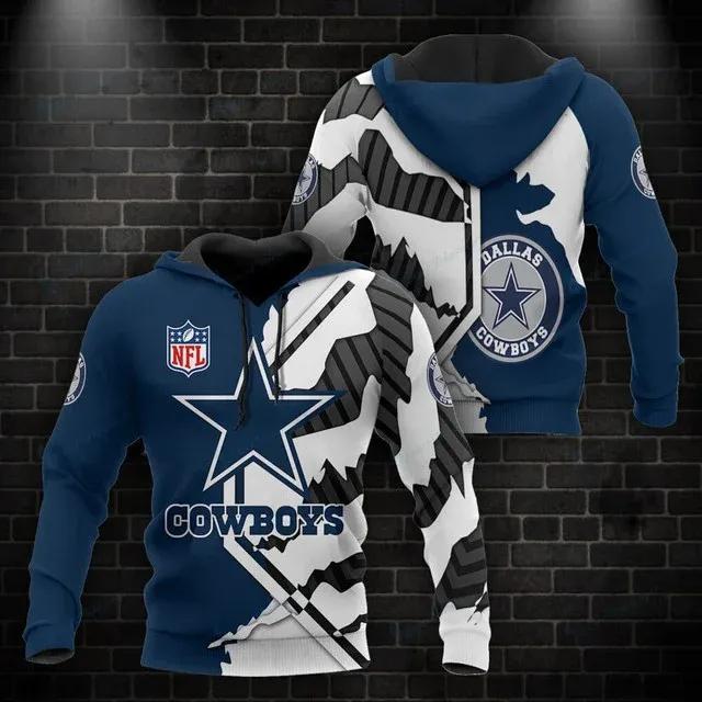 Dallas Cowboys NFL 3D Hoodie, NFL Hoodie Moonbestprint