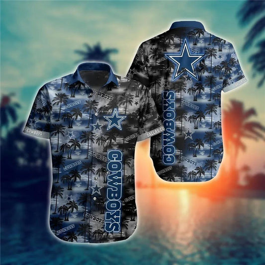 Dallas Cowboys NFL Flower Gift For Summer Hawaiian Shirt, NFL Hawaiian Shirt Moonbestprint
