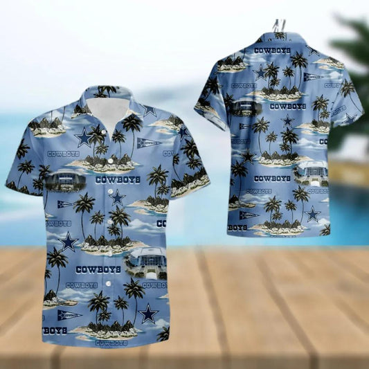 Dallas Cowboys NFL Football Hawaiian Aloha Hawaiian Shirt, NFL Hawaiian Shirt Moonbestprint