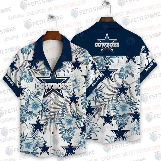 Dallas Cowboys NFL Pattern Hawaiian Shirt, NFL Hawaiian Shirt Moonbestprint