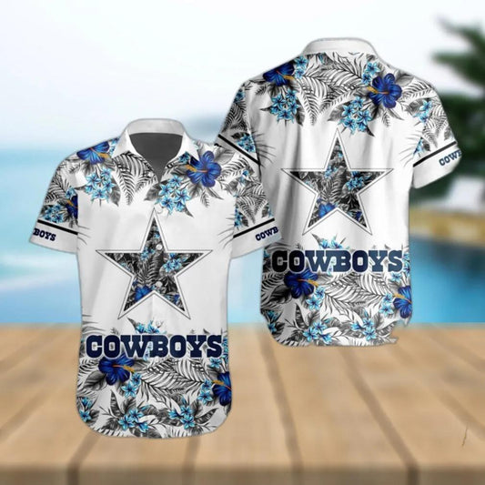 Dallas Cowboys NFL Special Floral Tropical Team Hawaiian Shirt, NFL Hawaiian Shirt Moonbestprint