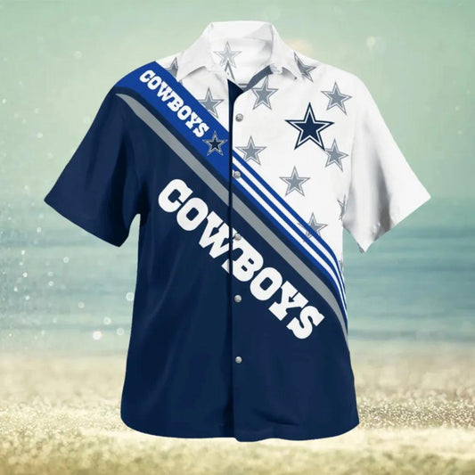 Dallas Cowboys NFL Standard Paradise Vacation Hawaiian Shirt, NFL Hawaiian Shirt Moonbestprint