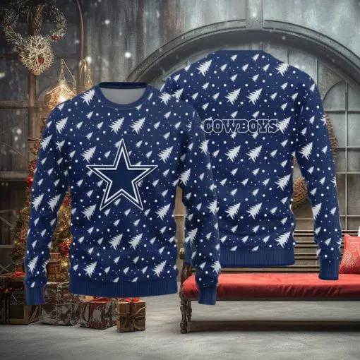 Dallas Cowboys NFL Ugly Christmas Sweater, NFL Chritsmas Sweater Moonbestprint